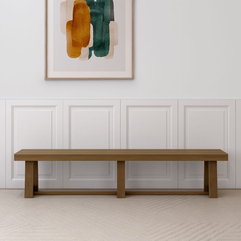 Plank and Beam Classic Solid Wood Dining Bench - 86"