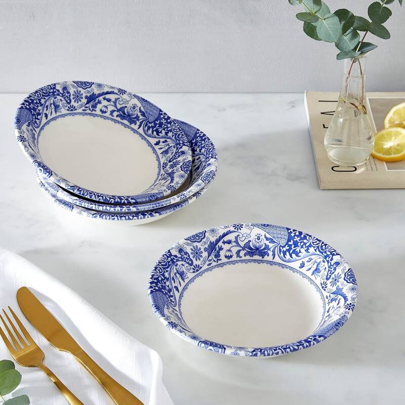 Spode Blue Italian Brocato Cereal Bowl