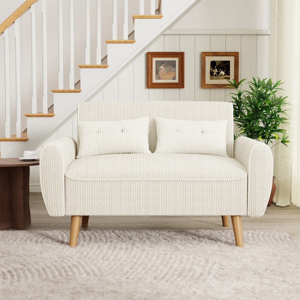 Futzca 48.4" Loveseat Sofa with Pillows