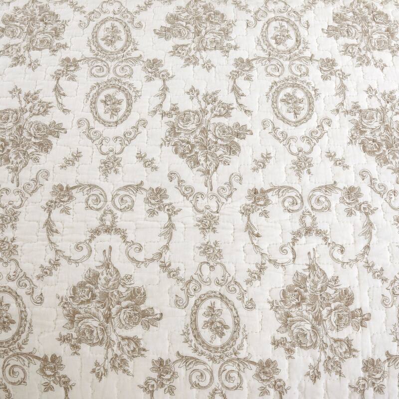 Gracewood Hollow Mekuli French Medallion 3-piece Quilt Bedding Set