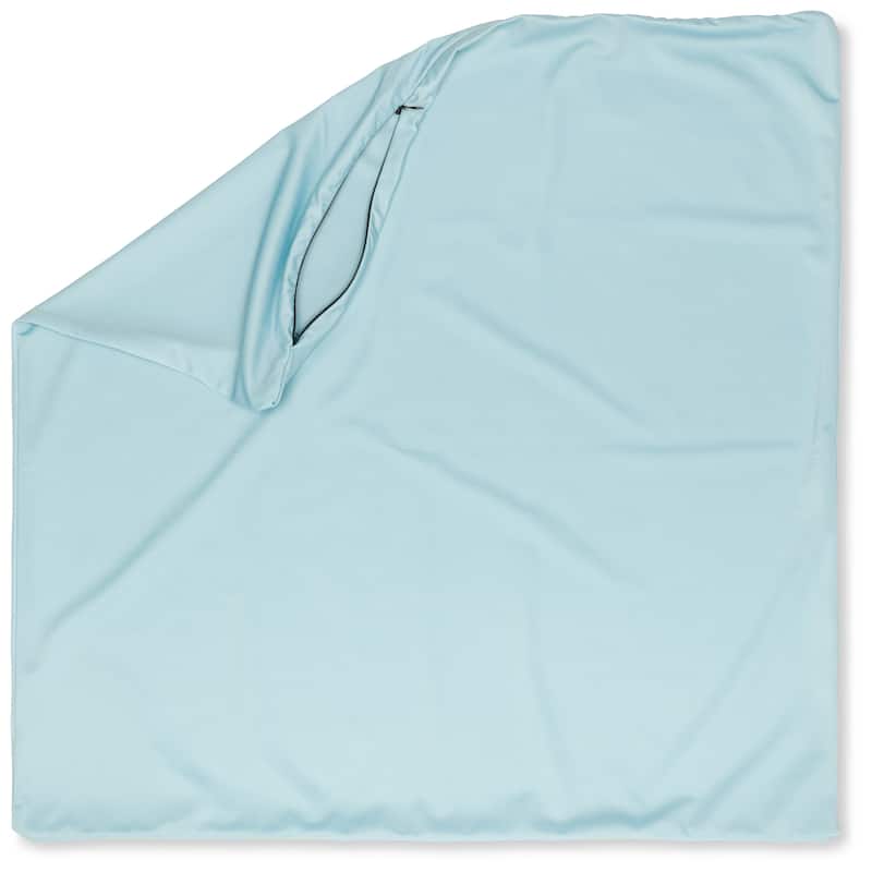 Throw Pillow Cozy Soft Microbead Sweat Baby Blue: 1 Pc - ~ Cover 24 x 24