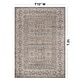 preview thumbnail 23 of 26, World Rug Gallery Vintage Border Stone Gray Indoor High-Low Area Rug