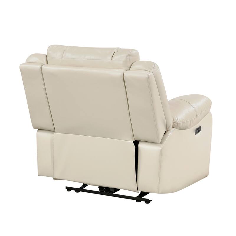 Ridge 40" Faux Leather Power Recliner - LED and Charging Ports