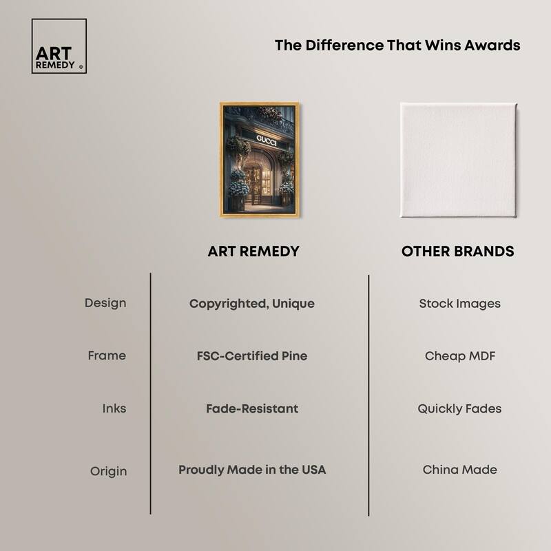 Illuminated Luxury Store Canvas by Art Remedy