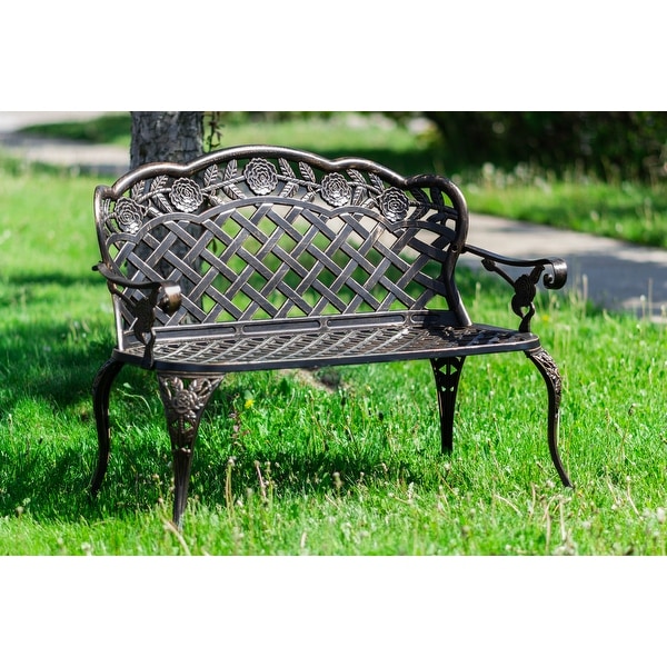 Bronze outdoor bench shop