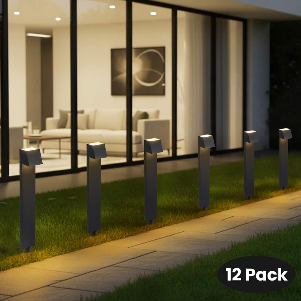 C Cattleya Low Voltage Matte Black Aluminum LED Outdoor Path Lights
