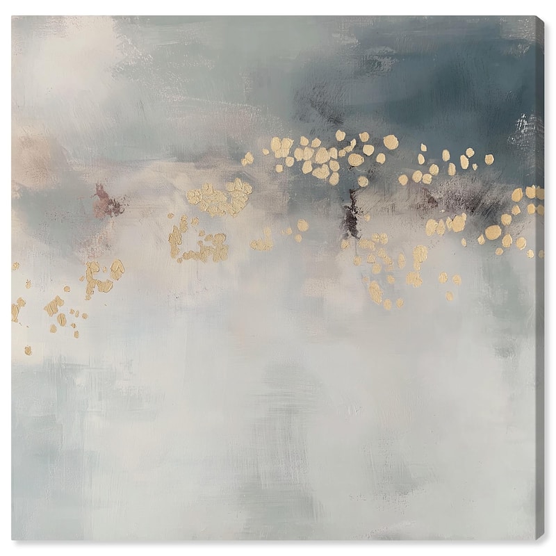 Golden Scatter Canvas by Art Remedy, Gallery Wrapped - 24" x 24"