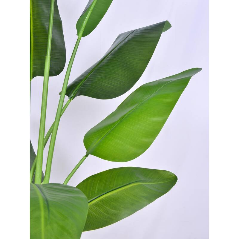 Artificial Bird of Paradise Plant, Fake Tree with Realistic Leaves and Durable pots, Adjustment