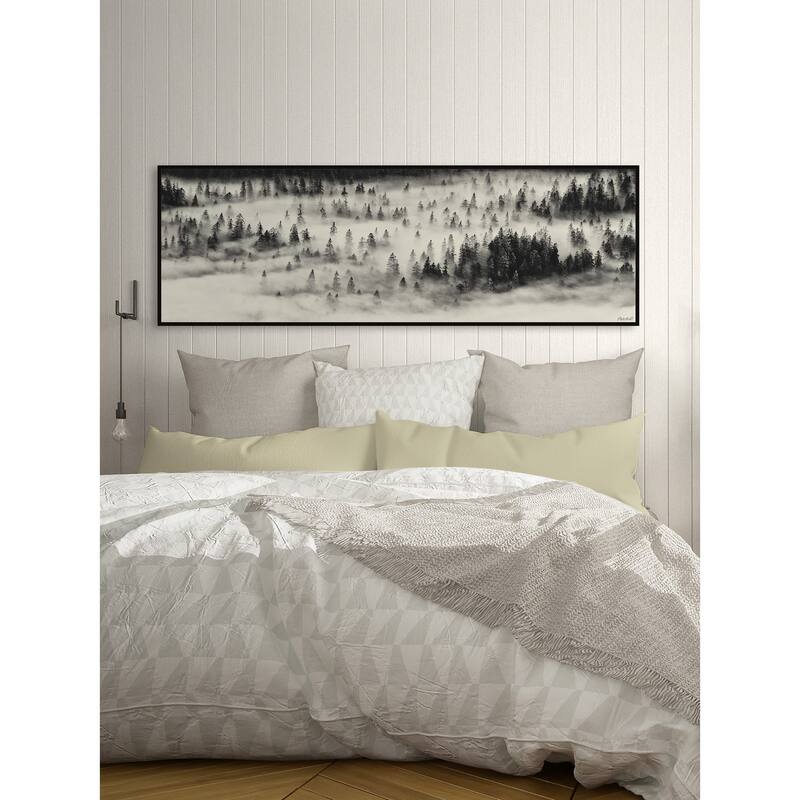 Fog Always Lift Floater Framed Print on Canvas
