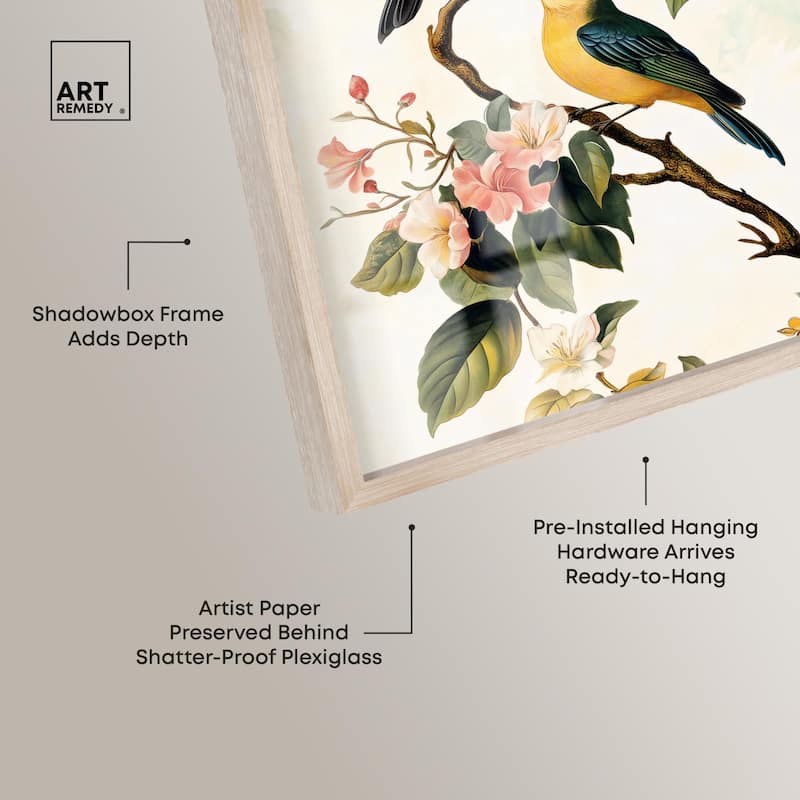 Colorful Perch Shadowbox by Art Remedy
