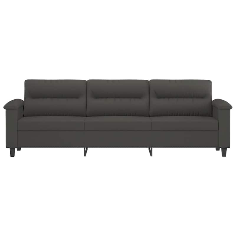 vidaXL Sofa Chair Living Room Upholstered Chair with Armrest Microfiber Fabric