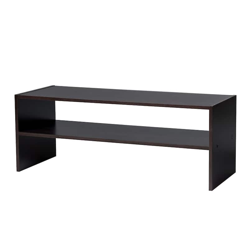 Costway 3 PCS Stackable Shoe Rack 31-Inch Horizontal Organizer 2-tier - See Details