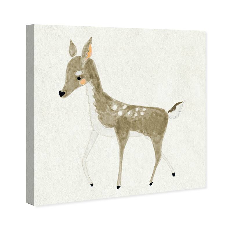Wynwood Studio Canvas Animals Pet Deer Brown and Taupe Farmhouse Wall Art Canvas Print