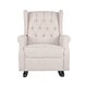 preview thumbnail 11 of 17, Dobles Fabric Tufted Wingback Rocking Chair by Christopher Knight Home
