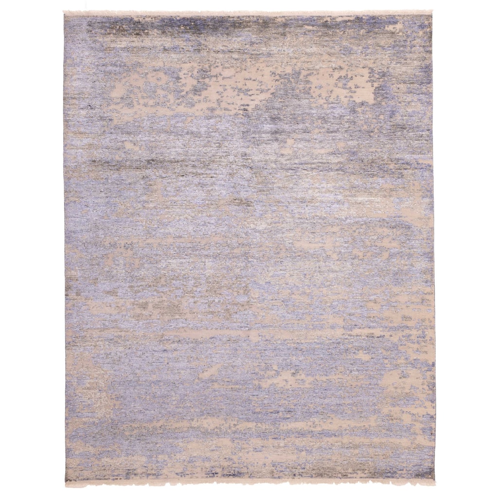 ECARPETGALLERY Hand-knotted Legacy Denim Blue Rug - 8'0 x 9'10