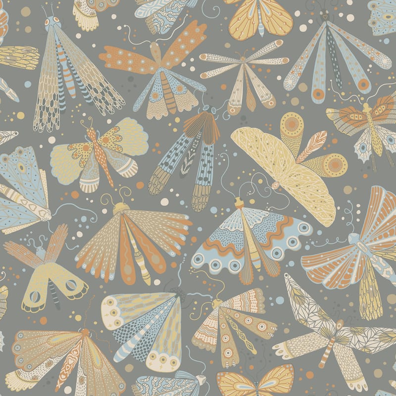 A-Street Prints Flyga Apricot Bonanza Wallpaper