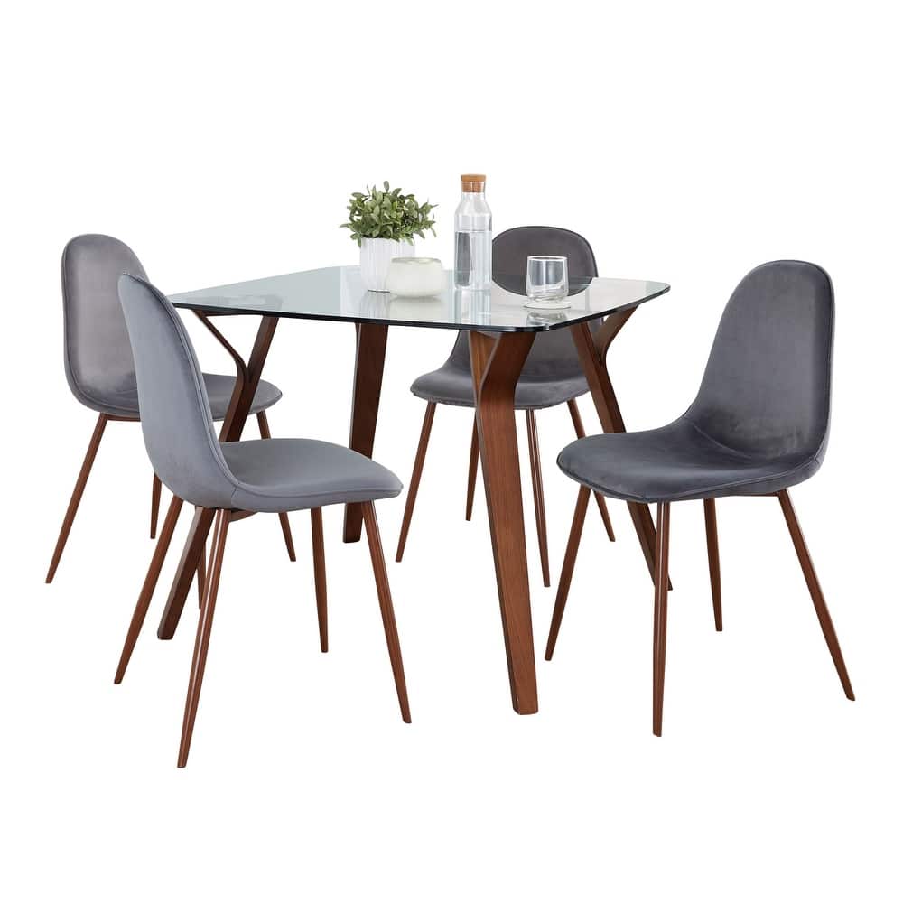 Carson Carrington Sala Stone 5-Piece Square Dining Set