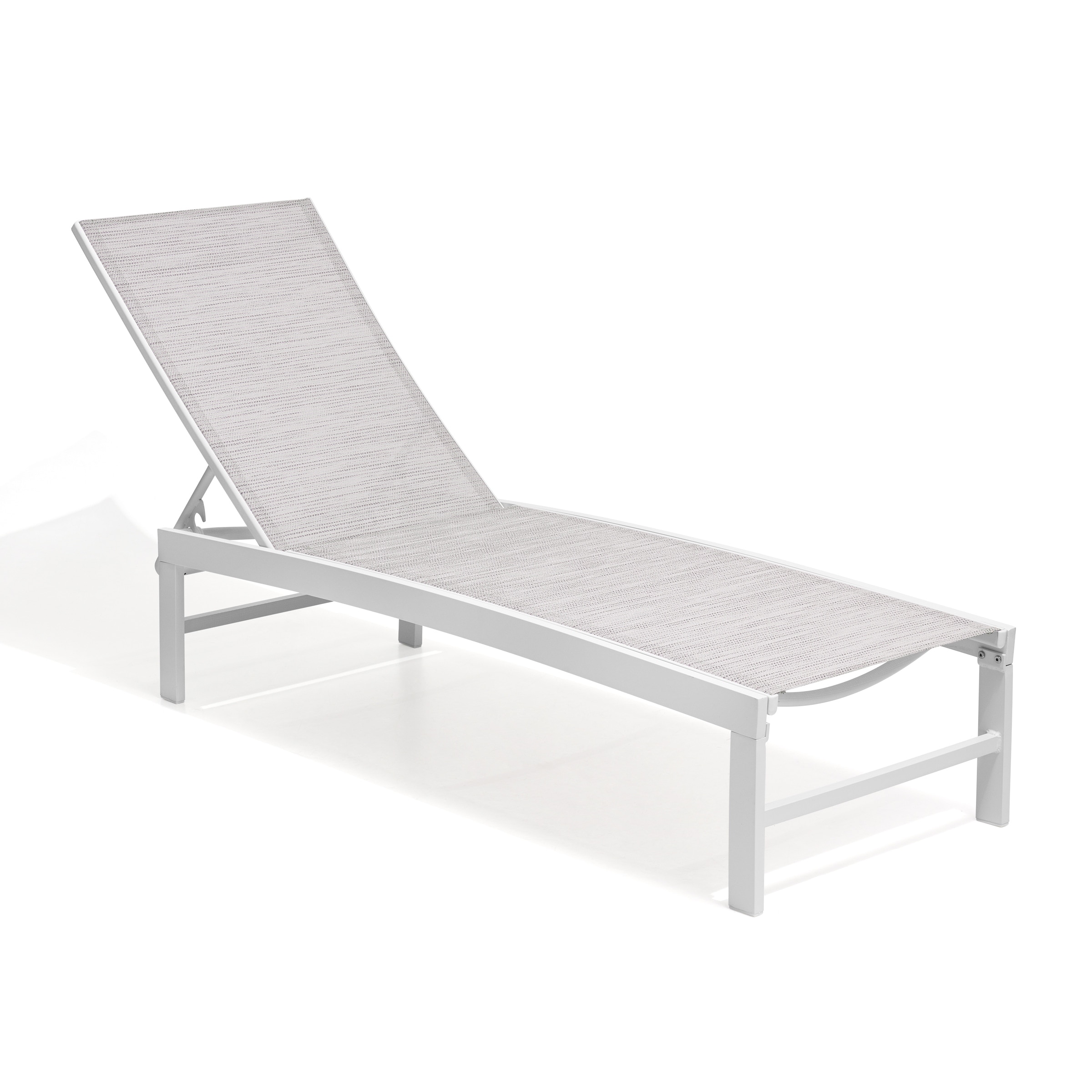 All-Weather Adjustable Aluminum Outdoor Pool Lounger Chaise-image
