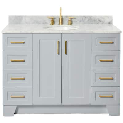Ariel Q049SCW2OVO Taylor 49" Free Standing Single Oval Basin Vanity