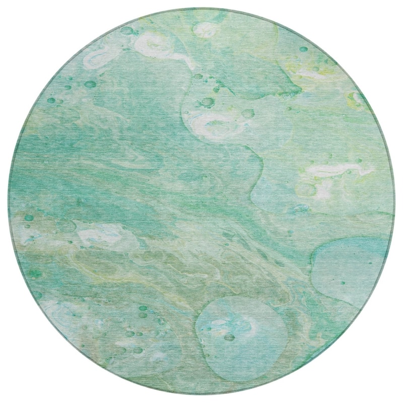 HomeRoots Abstract Transitional Rectangle Outdoor Rug