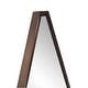 preview thumbnail 5 of 6, Allan Andrews 5 Sided Triangular Stainless Steel Framed Wall Mirror - 33"H x 24"W
