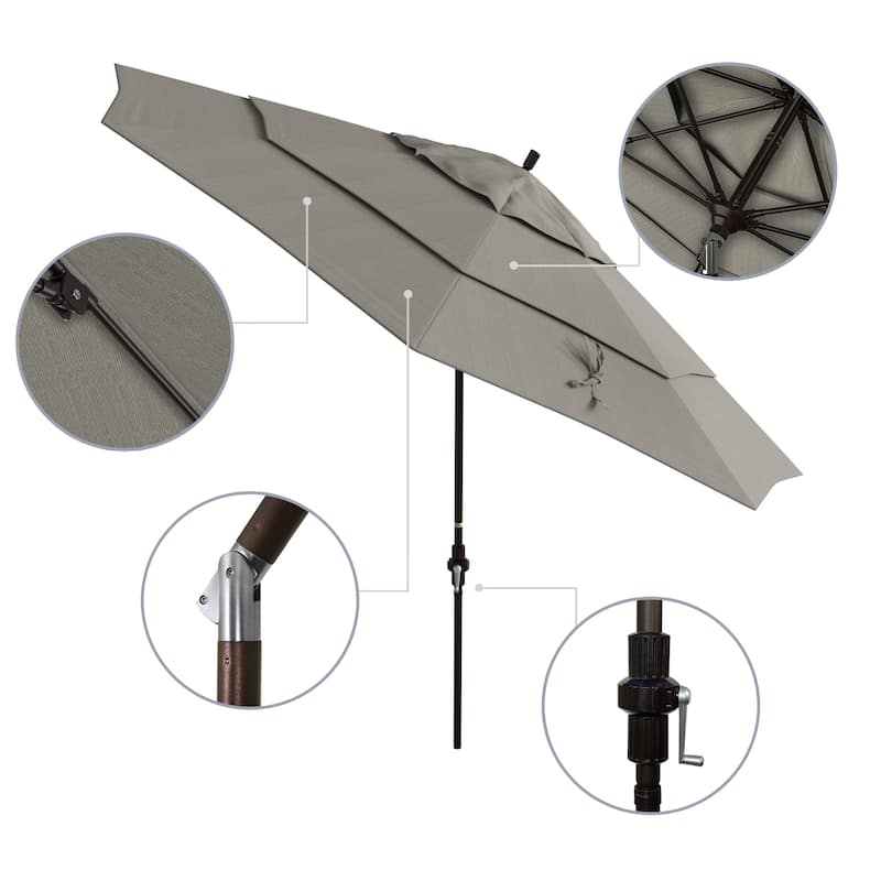 California Umbrella 11-Foot Market Umbrella in Bronze