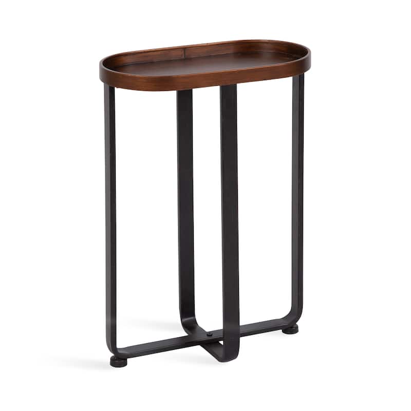Kate and Laurel Zabel Capsule Metal Side Table - 17x9x24 - Bronze