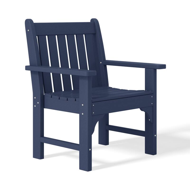 Laguna 6-Piece Outdoor Patio Rectangle Table Garden Arm Chair Dining Set With Bench