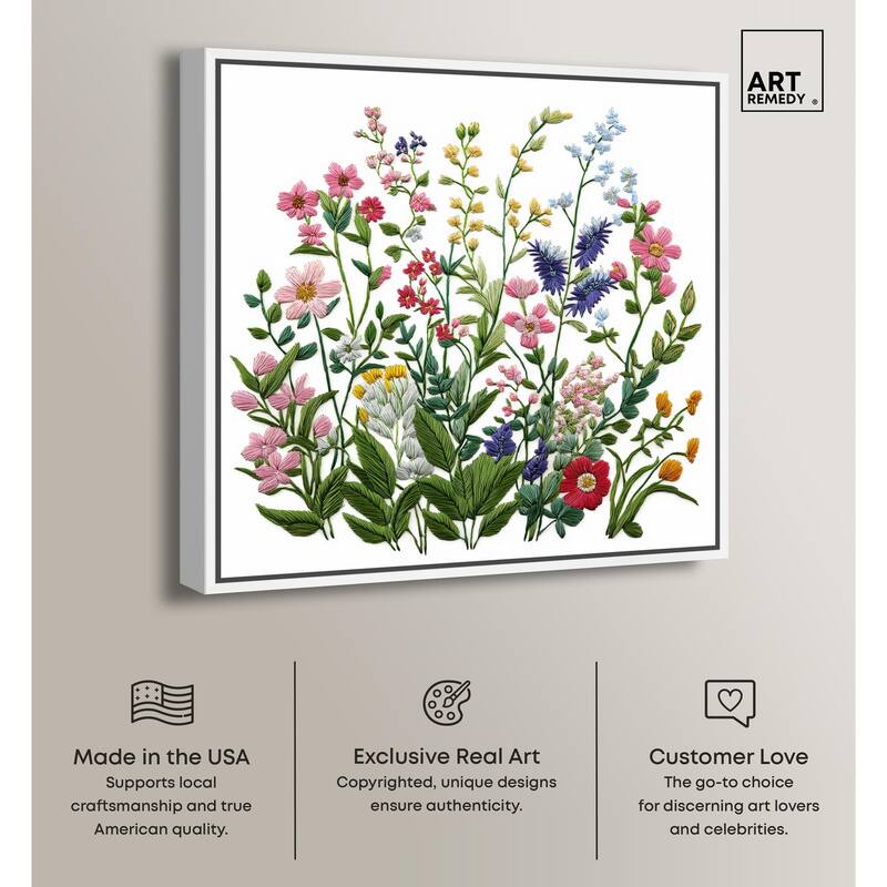 Wildflower Patch II Canvas by Art Remedy
