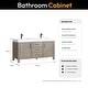preview thumbnail 93 of 99, Leon 60 in. Double Bathroom Vanity with Composite Stone Top