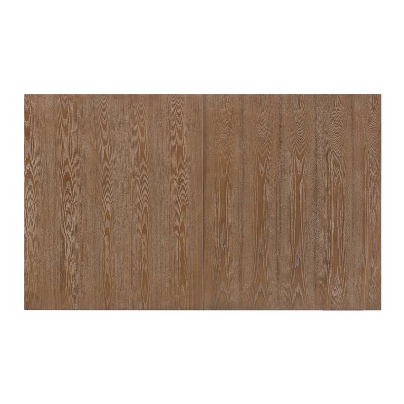 Christopher Knight Home - Rustic Extendable Dining Table with Rubberwood X-Frame Base and Extension Leaf