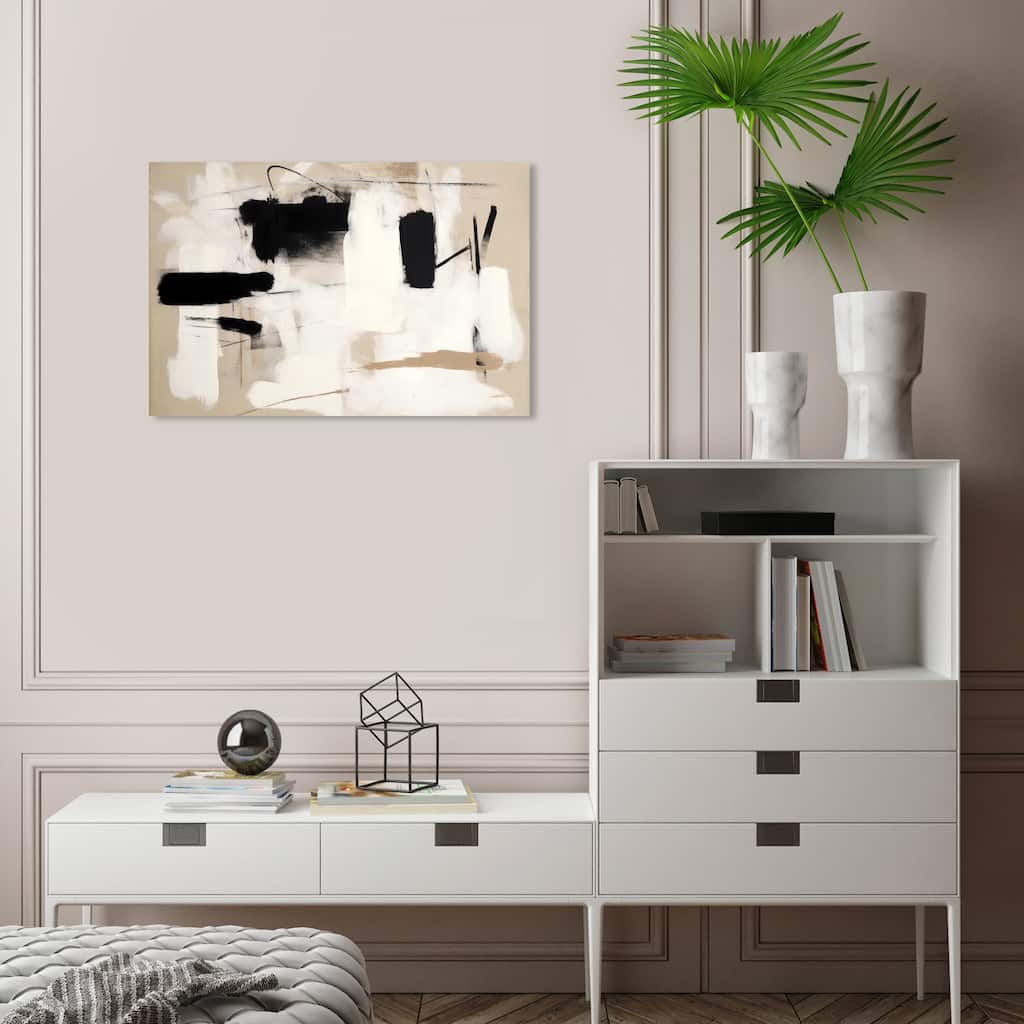 Wynwood Studio Canvas Abstract Robot Pieces White and Modern & Contemporary Wall Art Canvas Print