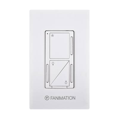 Wall Control - Fan 3 Speeds and Upper/Down Light - White