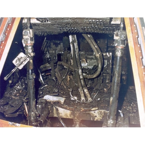 Interior Of NasaS Apollo 1 Space Capsule Following The Fire That Killed ...