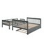 preview thumbnail 11 of 43, Minimalist Style Twin Over Full Bunk Bed with Guard Rail,Twin Size Trundle Under-Bed,Four-Step Set Of Stairs with Shelf