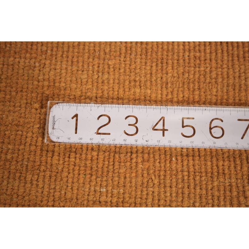 Orange & Yellow Gabbeh Modern Area Rug Hand-Knotted Wool Carpet - 6'3" x 9'4"