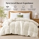preview thumbnail 42 of 77, All Season Lightweight & Medium Weight White Goose Feather Down Comforter Duvet Insert California King - Medium Weight Ivory