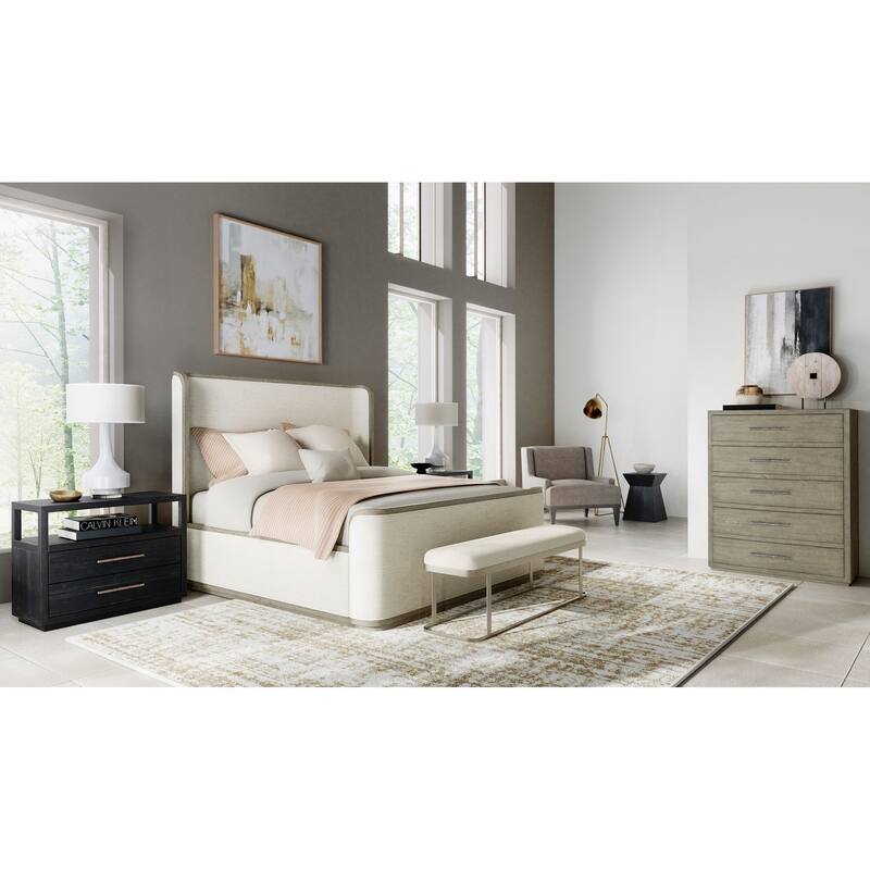 Linville Falls Boones Queen Upholstered Shelter Bed