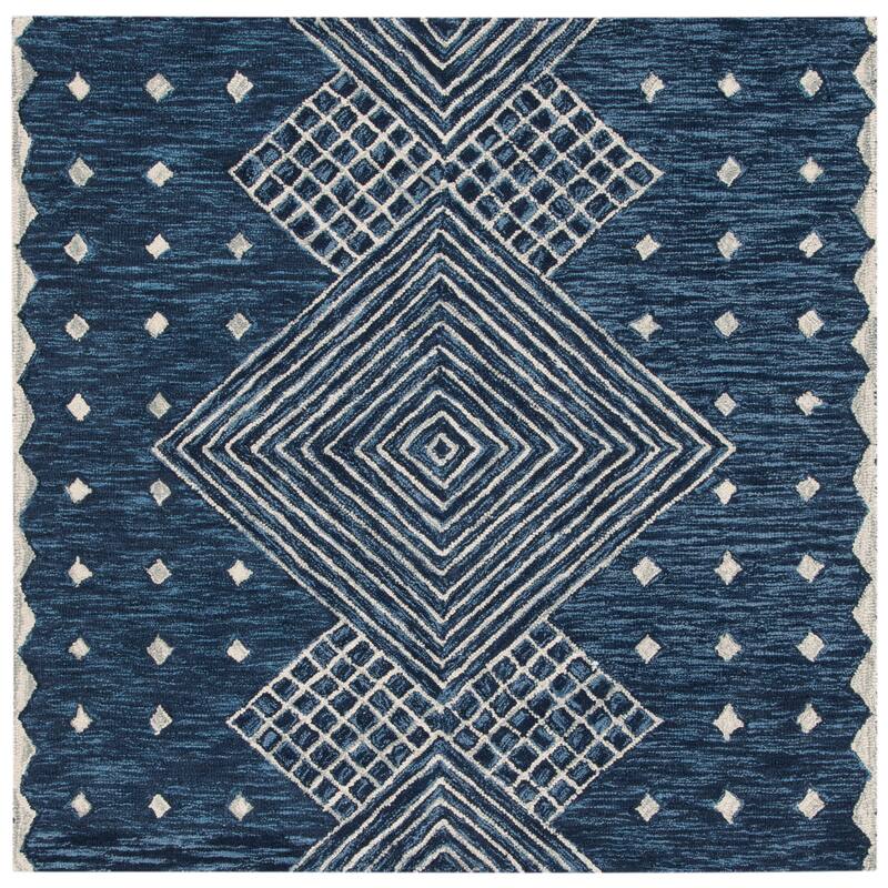 SAFAVIEH Handmade Micro-Loop Crystele Modern Wool Rug