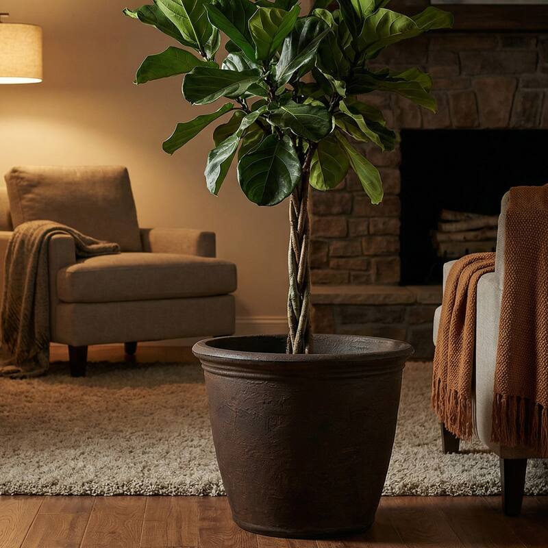 Sunnydaze Anjelica Outdoor Flower Pot Planter - 20-Inch - 2-Pack