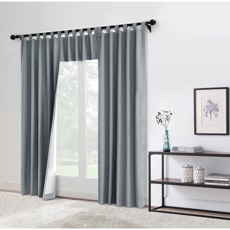ThermaLogic Weathermate Insulated Cotton Tab Top Valance