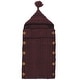 preview thumbnail 7 of 9, Hudson Baby Infant Boy Knitted Baby Lounge Stroller Wrap Sack, One Size One Size - Burgundy