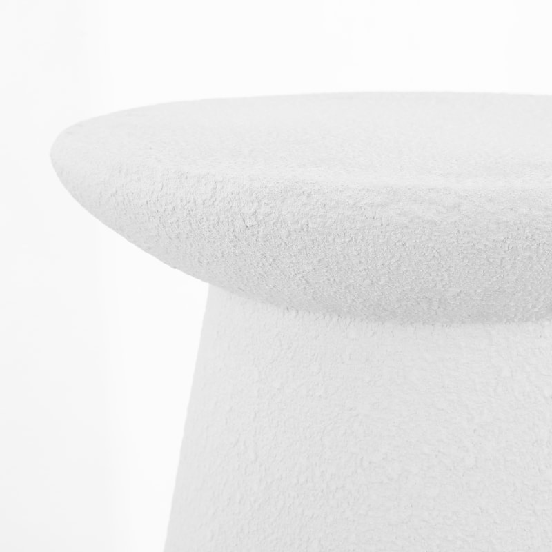 Brady 18" Minimalist Modern Drum Accent Table Pedestal, by JONATHAN Y