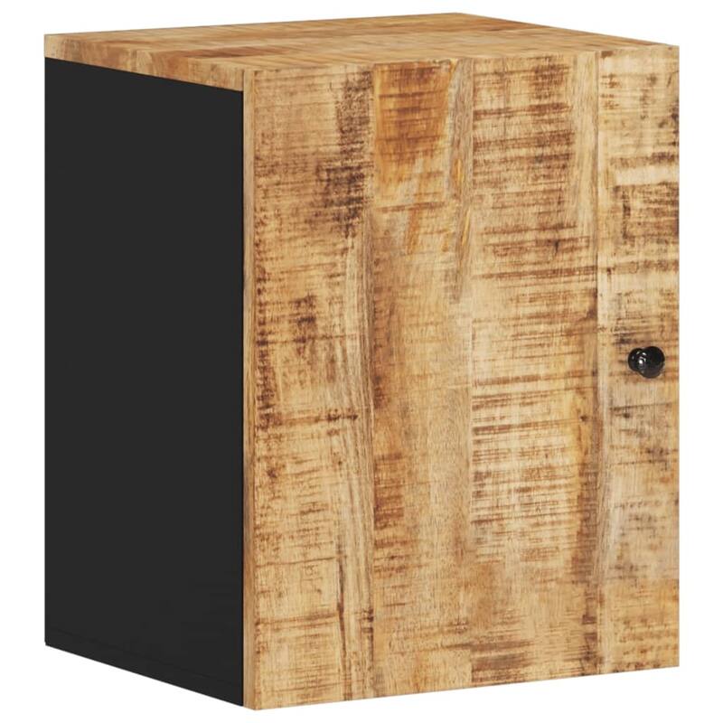 vidaXL Bathroom Wall Cabinet Natural brown, Black - 13.0 x 15.0 x 18.9 in