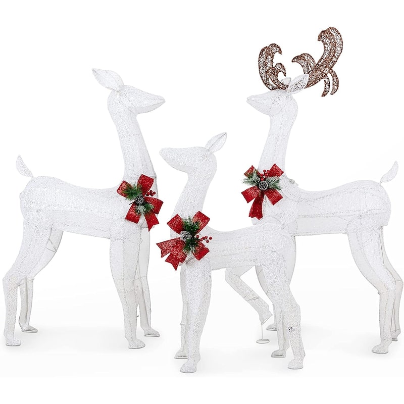 Futzca Christmas Light Holiday Reindeer & Sleigh