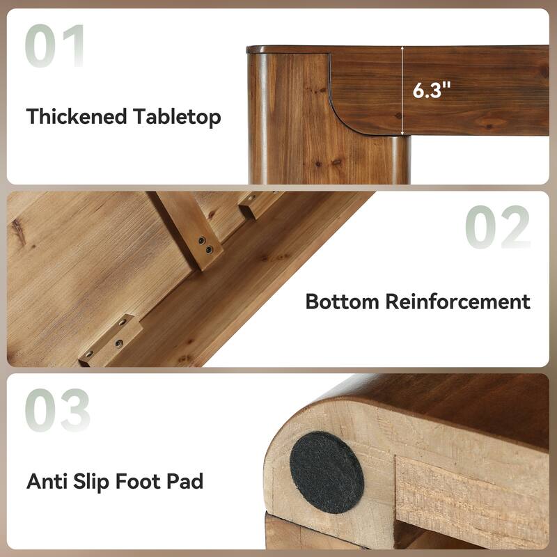 Solid Wood Bench, Entryway Bench, Dining Bench, Farmhouse Bench Seats for Entryway, Hallway, End of Bed