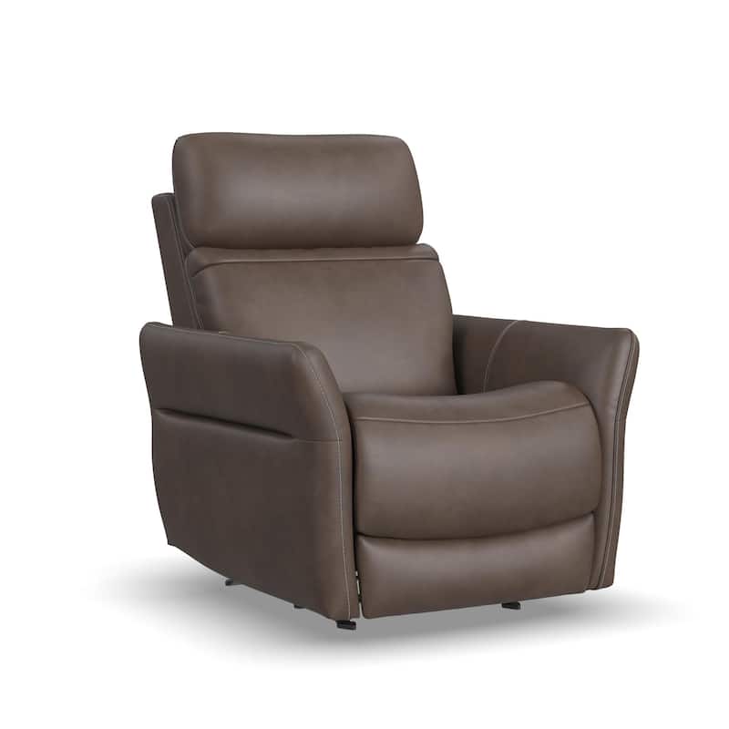Artemis Dove Power Rocking Recliner with Power Headrest, Lumbar, Heat & Massage by Flexsteel