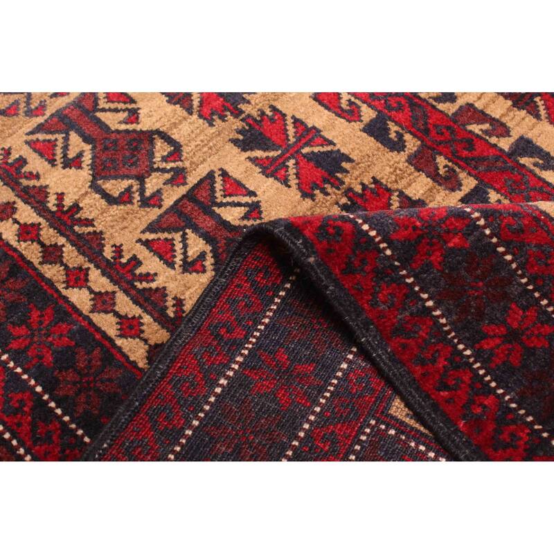 ECARPETGALLERY Hand-knotted Teimani Brown Wool Rug - 3'1 x 5'1