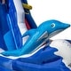preview thumbnail 10 of 8, Gymax Inflatable Water Slide Park w/735W Blower Slide 2 Splash Pools