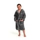 preview thumbnail 10 of 17, Sweet Kids 100% Polyester SUPER PLUSH Double Brushed Hooded Bathrobe - SHARK